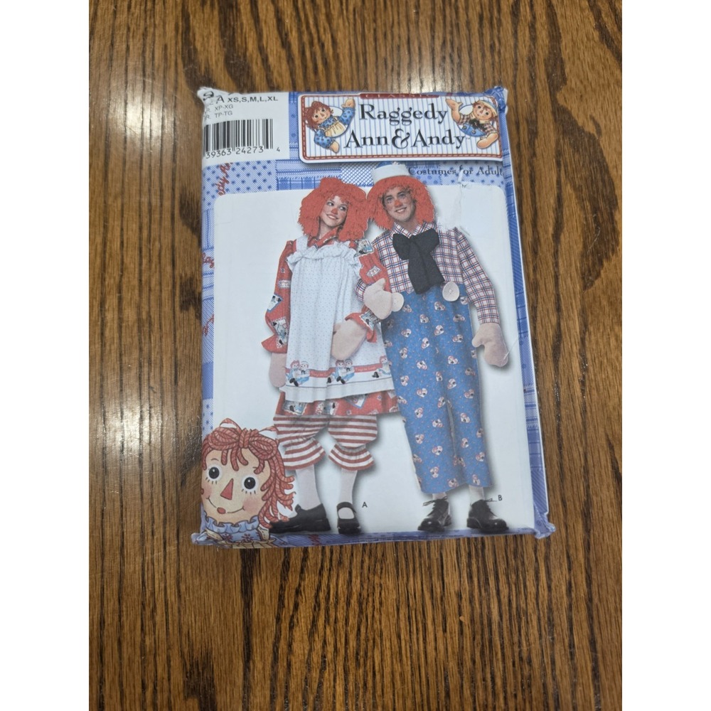 Raggedy Ann & Andy Costume Pattern Unused Vintage Simplicity Sewing Pattern
